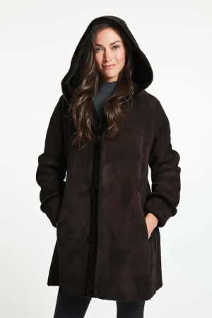 007 Reversible  hooded shearling topper just 3 left   1/S 1/\M 1/l   SOLID BLACK $500  sorry no additional discounts