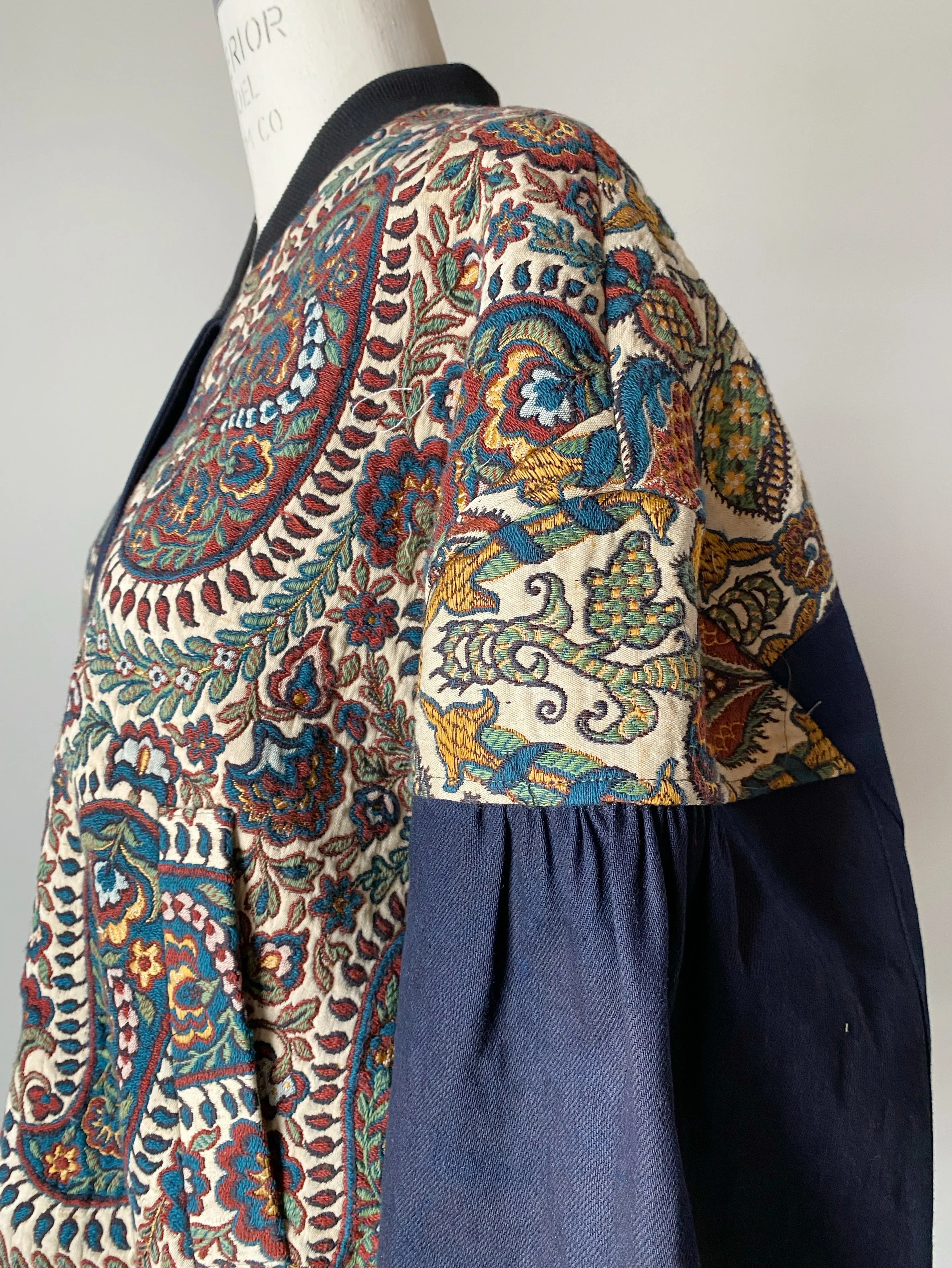 1920's jacquard sample bomber jacket