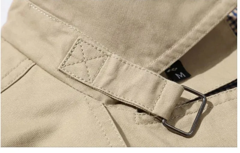 2023 Business Windbreaker for Men Long Coats Pure Cotton - Alexander