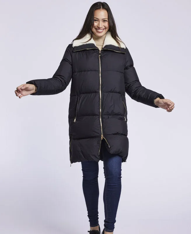 3020 Down coat with shearling collar  Winter Sale $250