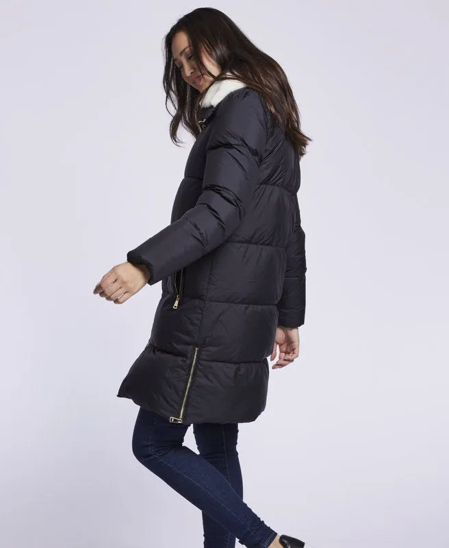 3020 Down coat with shearling collar  Winter Sale $250