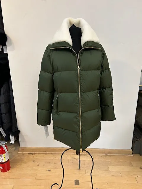 3020 Down coat with shearling collar  Winter Sale $250