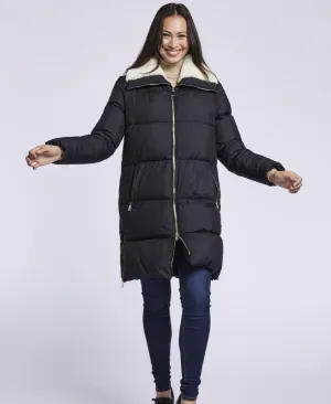 3020 Down coat with shearling collar  Winter Sale $250