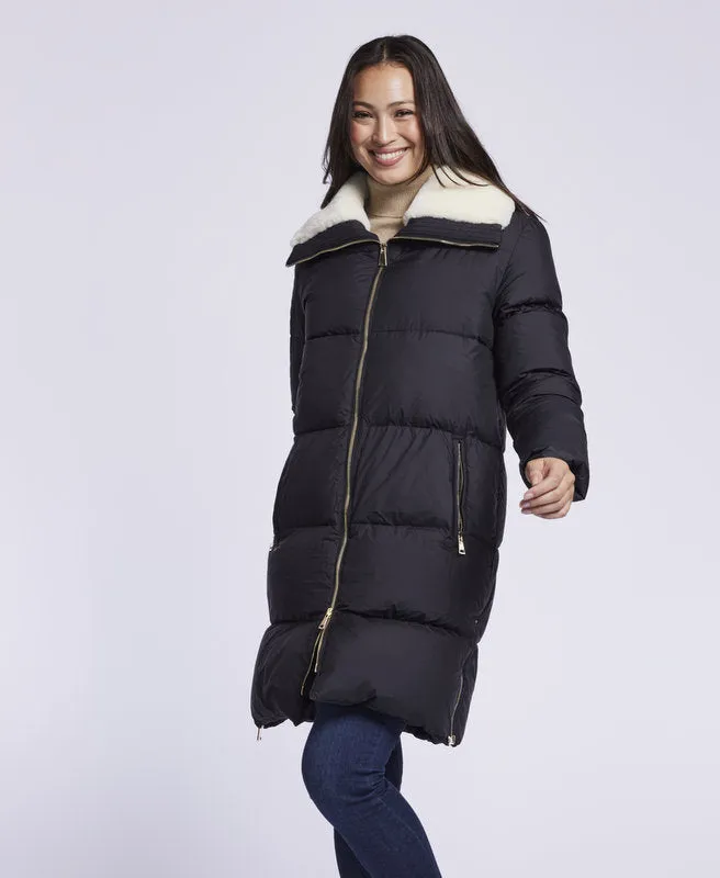 3020 Down coat with shearling collar  Winter Sale $250