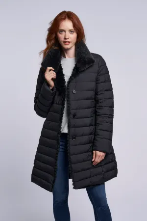 4255 Down coat reverses to genuine shearling  final markdown  $250