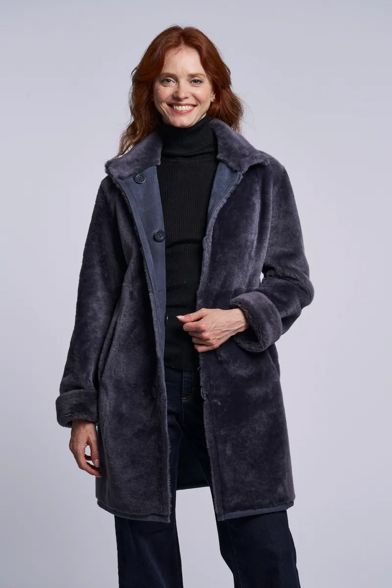 8205 Reversible shearling coat  just one left 1/XS  $500 no additional codes or coupons