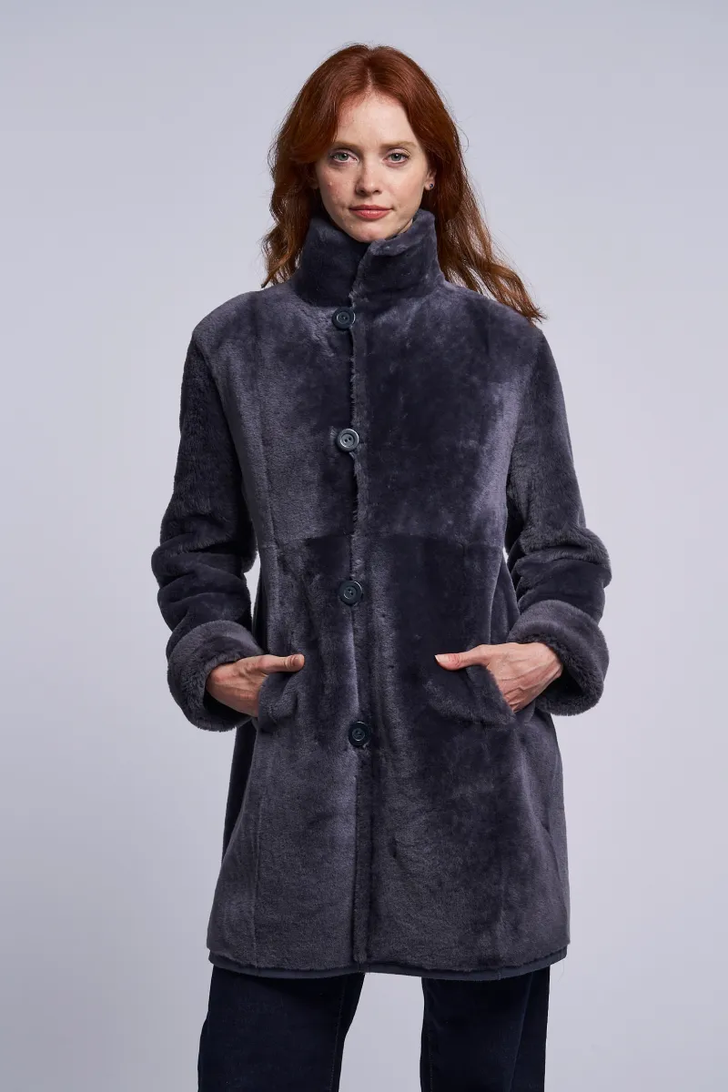 8205 Reversible shearling coat  just one left 1/XS  $500 no additional codes or coupons