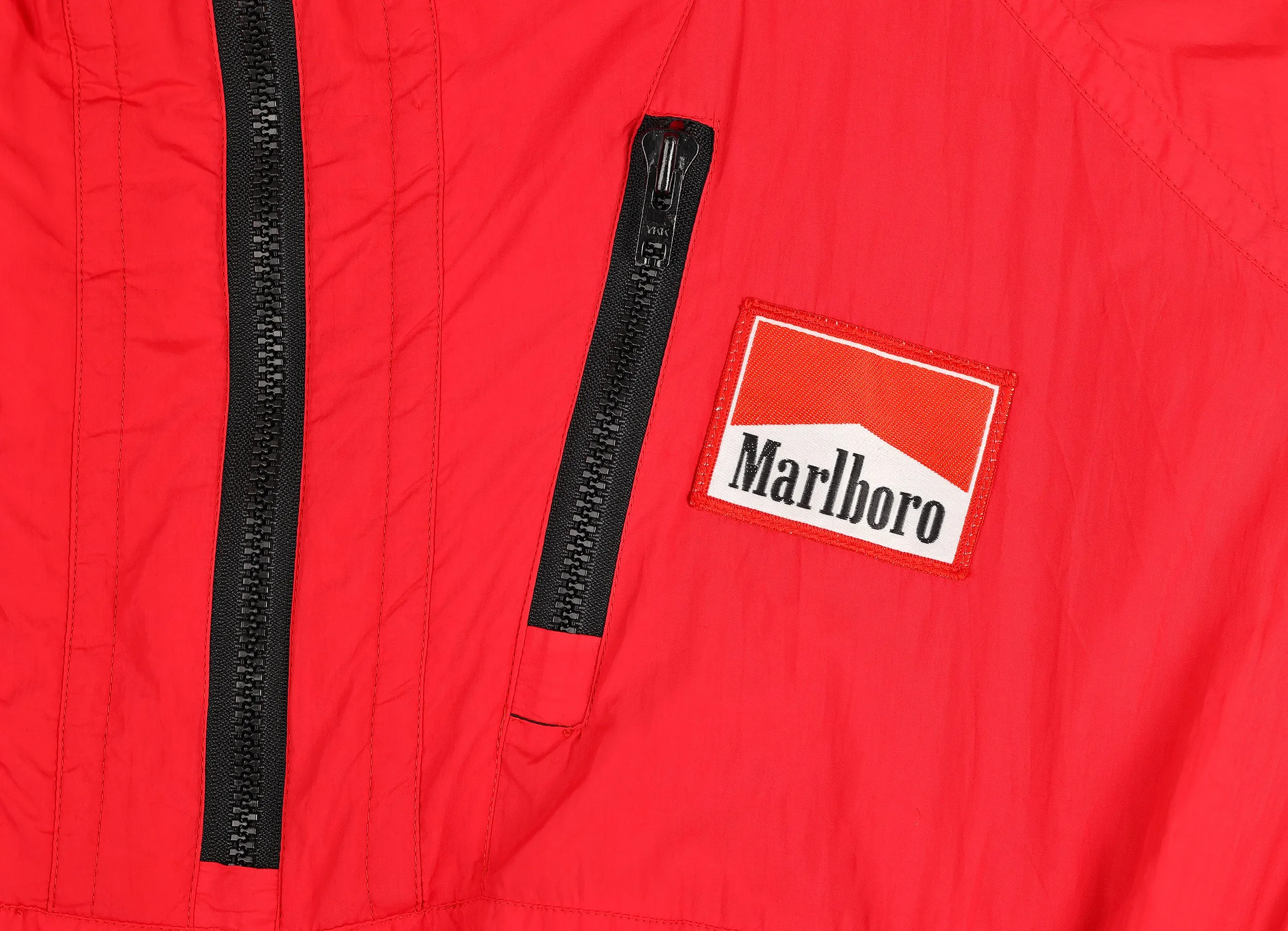 90s Marlboro Half Zip Jacket - Red - L