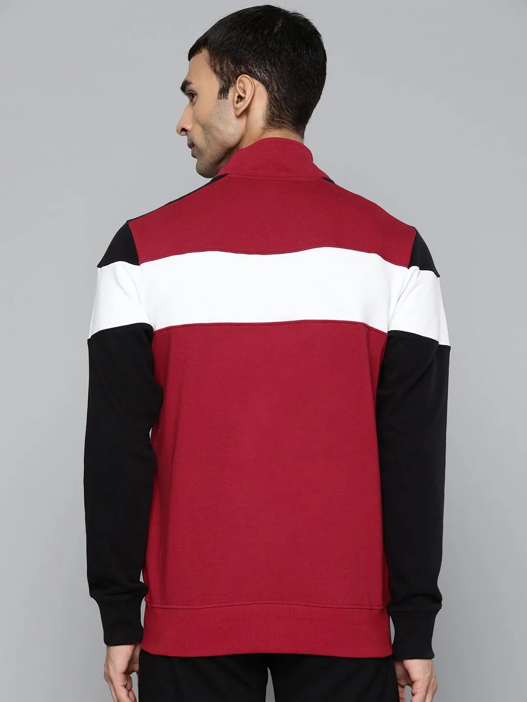 Alcis Men Printed Maroon Jackets