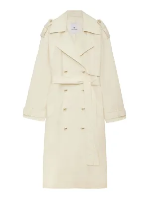 Anine Bing Layton Trench in Cream