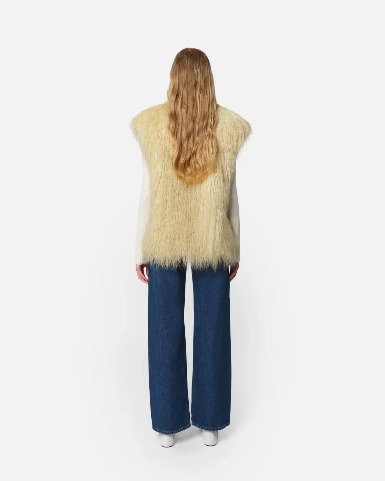 Apparis Laila Mongolian Fur Vest