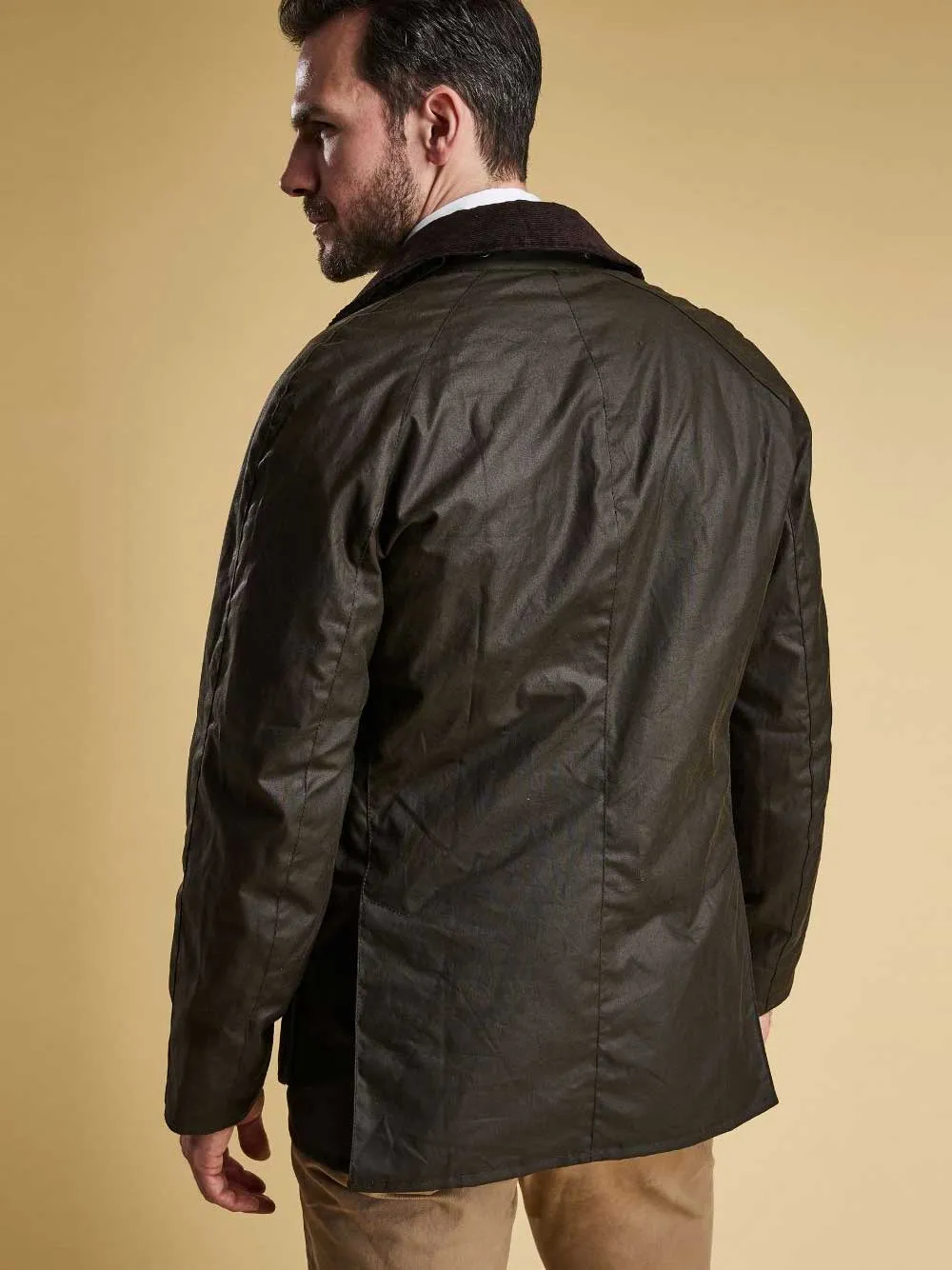 BARBOUR Ashby Wax Jacket - Mens - Olive