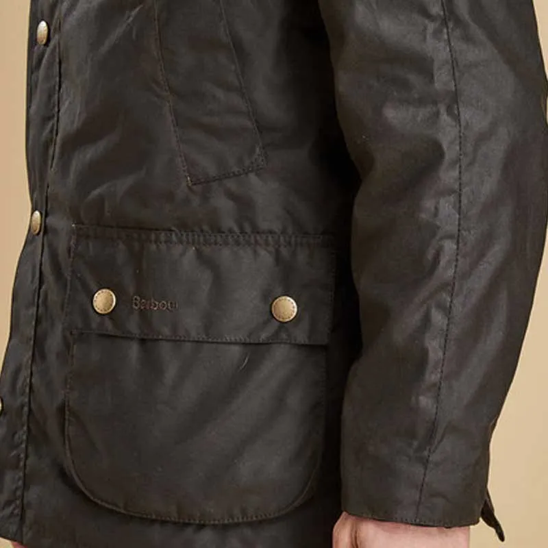 BARBOUR Ashby Wax Jacket - Mens - Olive