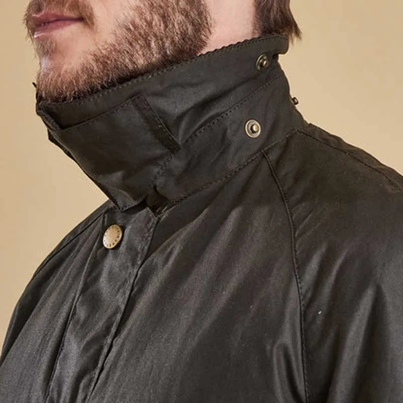 BARBOUR Ashby Wax Jacket - Mens - Olive