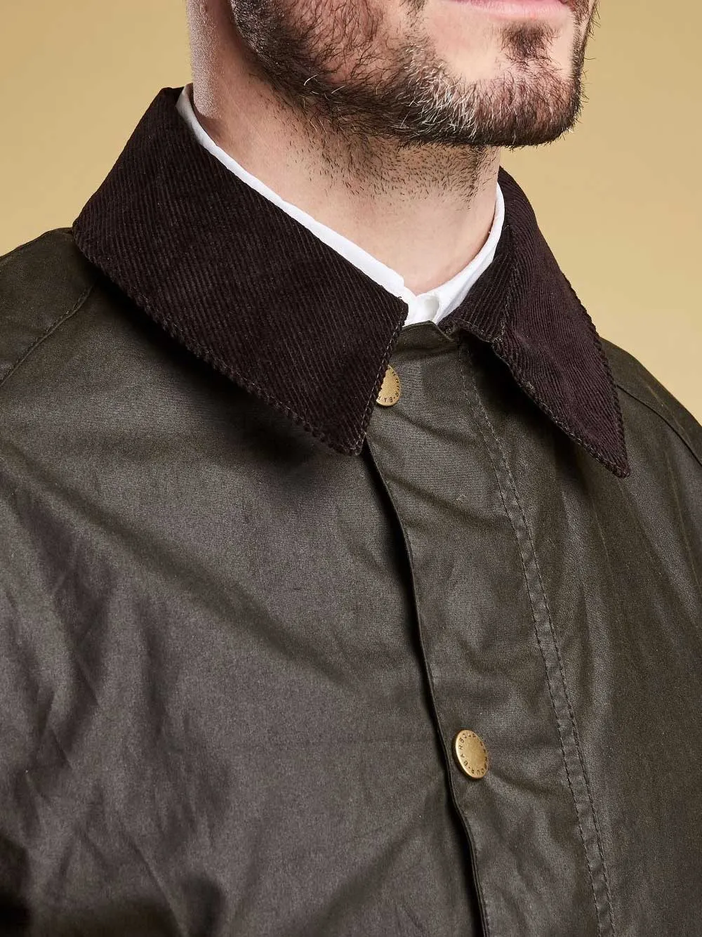 BARBOUR Ashby Wax Jacket - Mens - Olive
