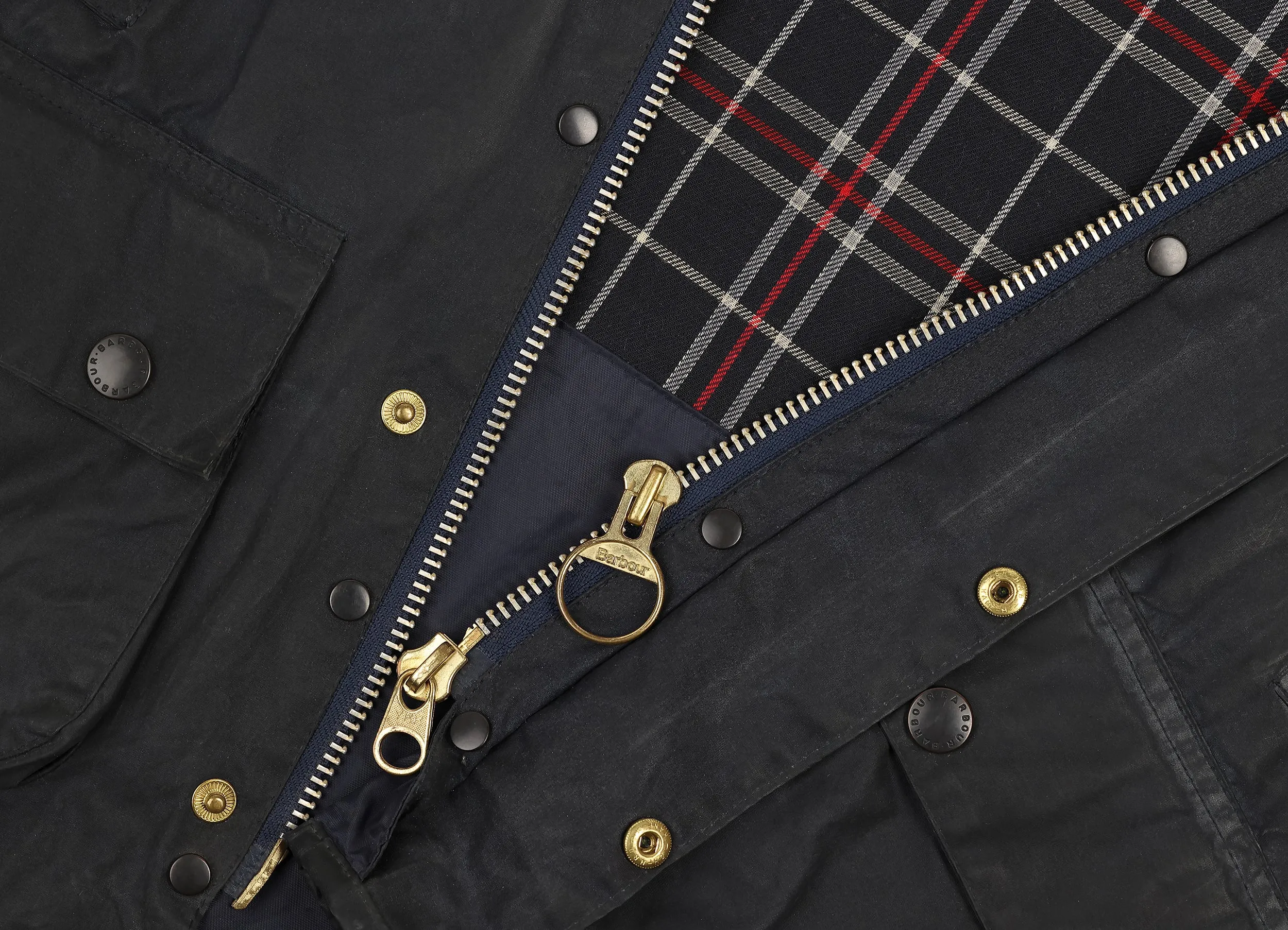 Barbour Bedale Wax Jacket - Blue - XXS