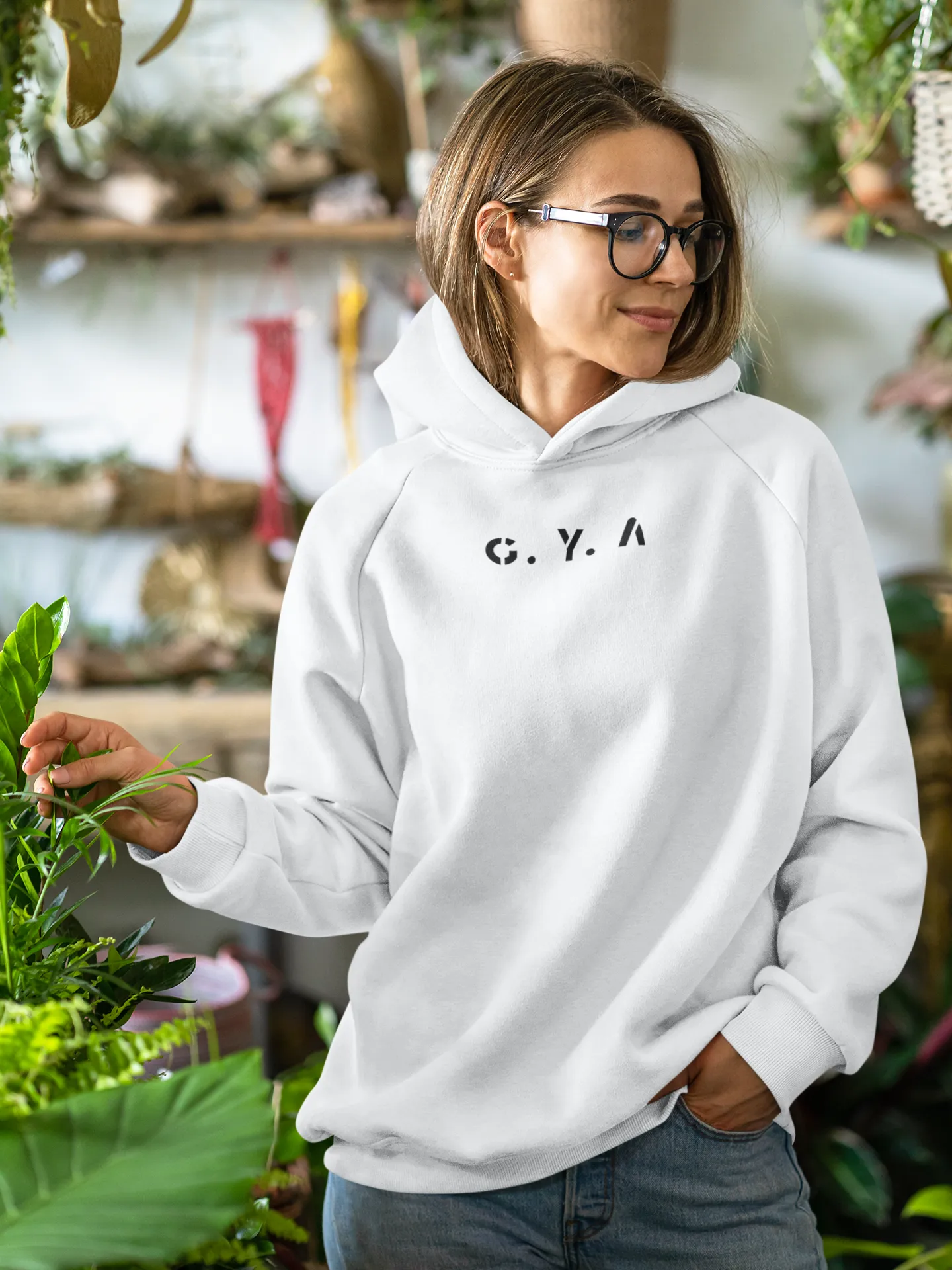 Black G.Y.A Adult Hoodie