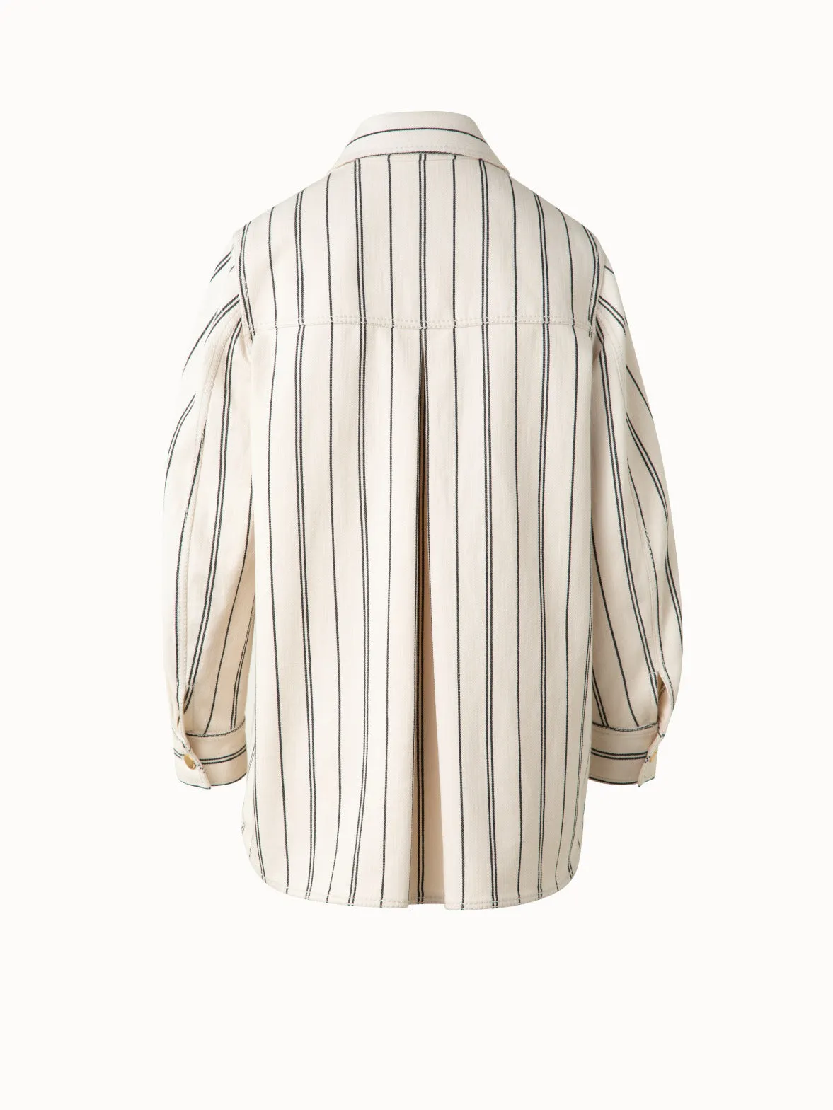 Boyfriend Jacket in Striped Denim