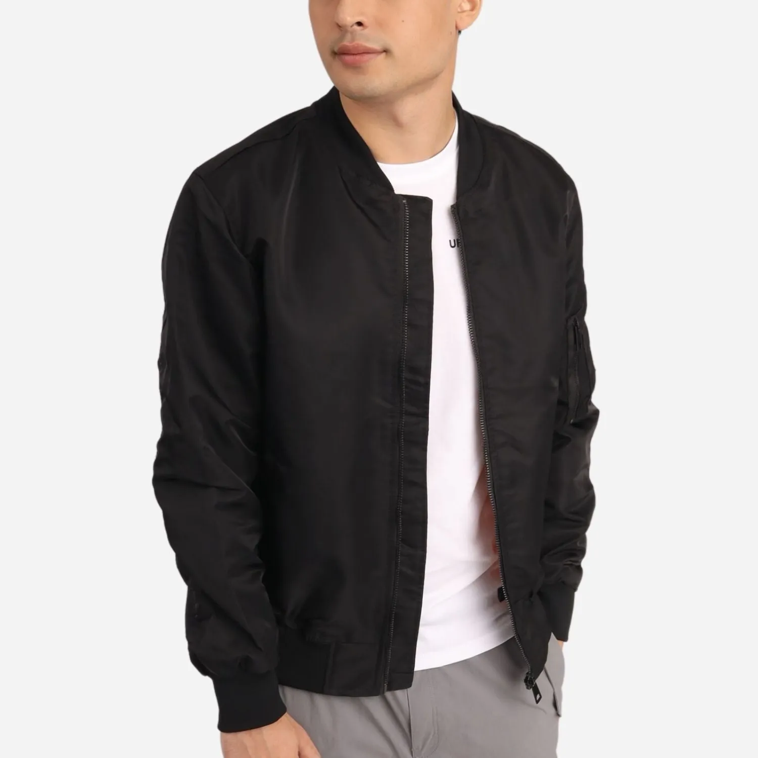 Branded Men's Bomber Jacket Black