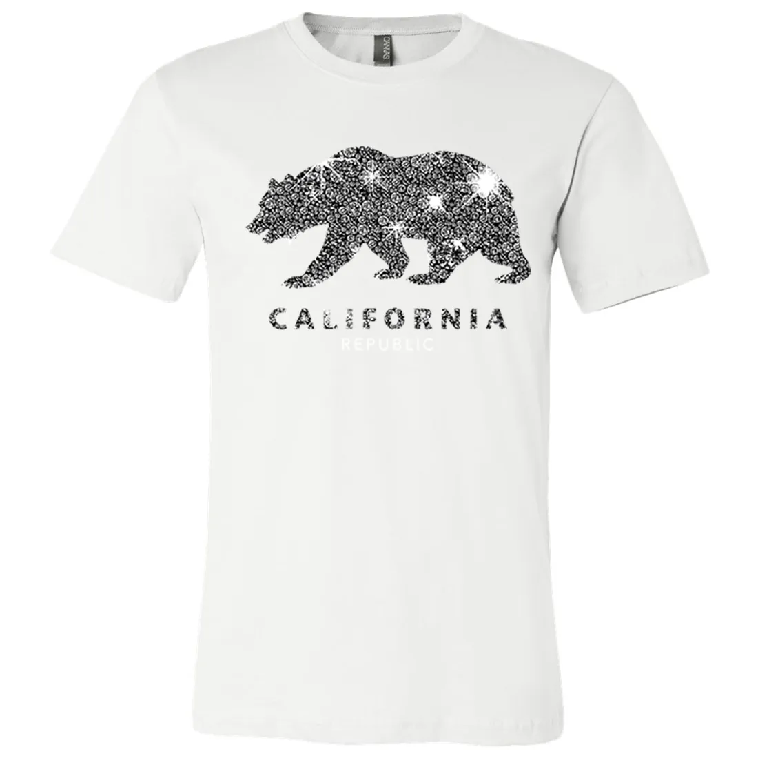 California Republic Sparkle Asst Colors Mens Lightweight Fitted T-Shirt/tee