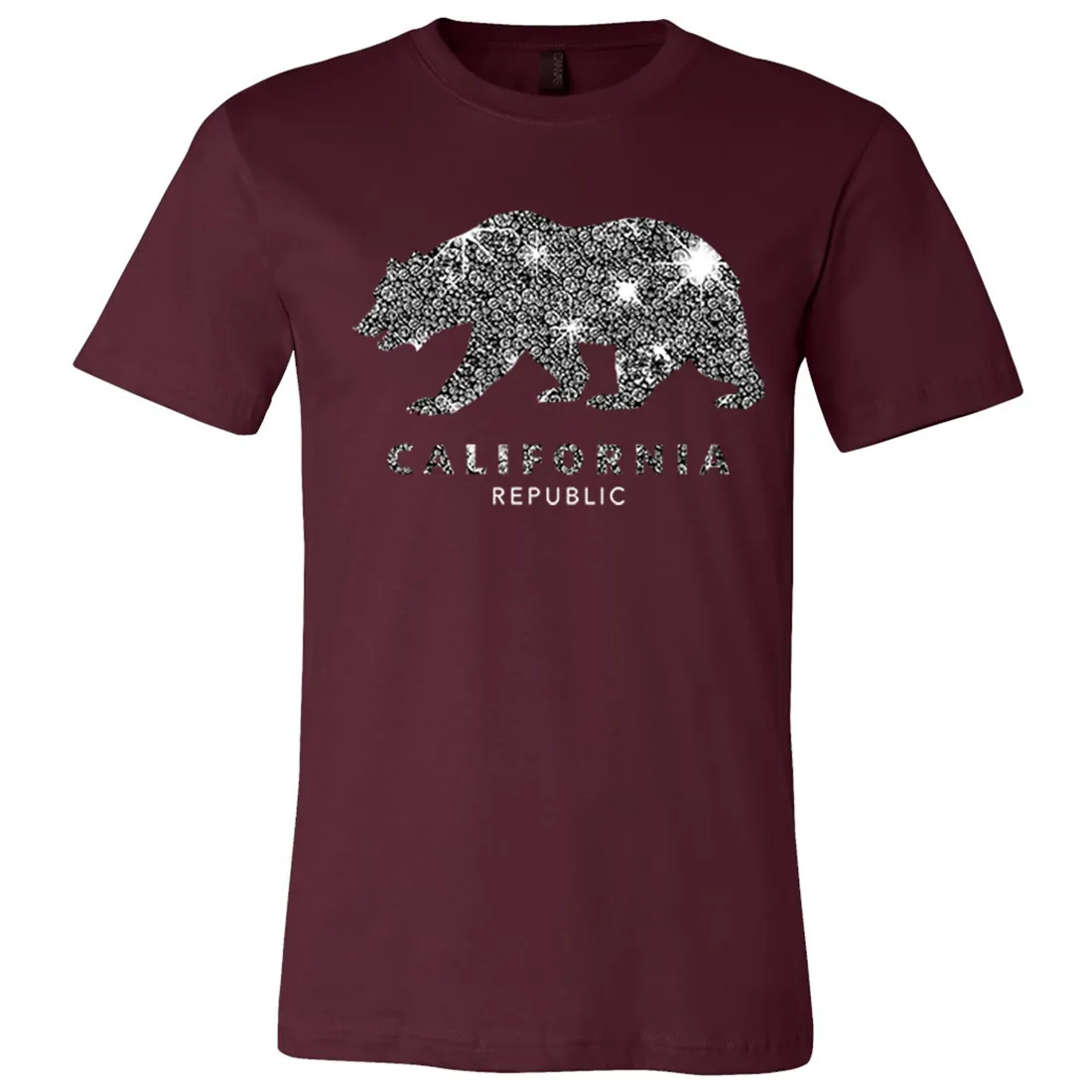 California Republic Sparkle Asst Colors Mens Lightweight Fitted T-Shirt/tee