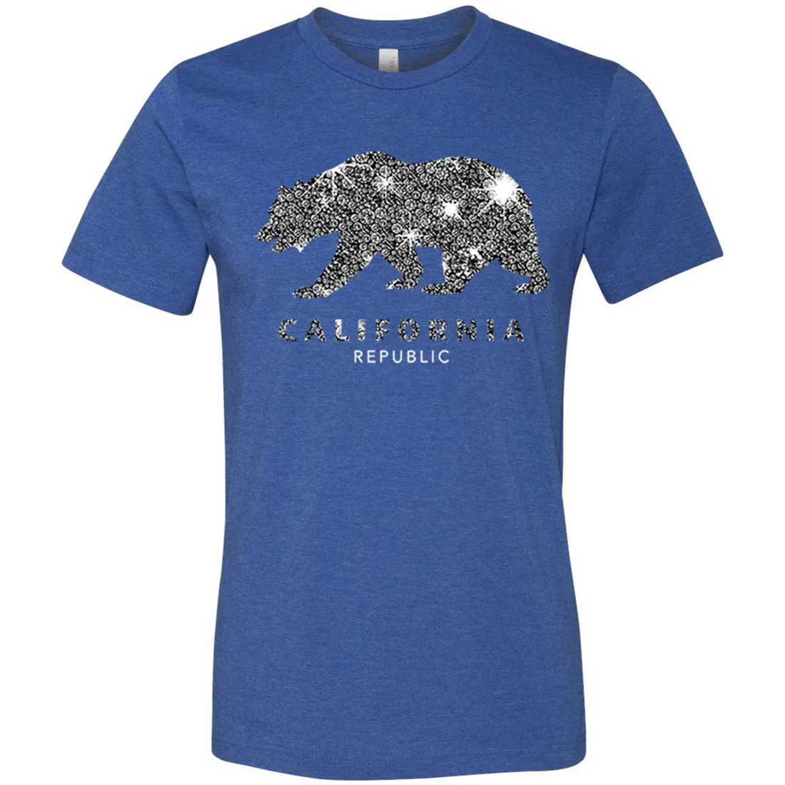 California Republic Sparkle Asst Colors Mens Lightweight Fitted T-Shirt/tee