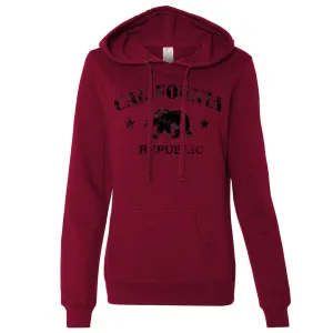 California Republic Vintage Original Ladies Lightweight Fitted Hoodie
