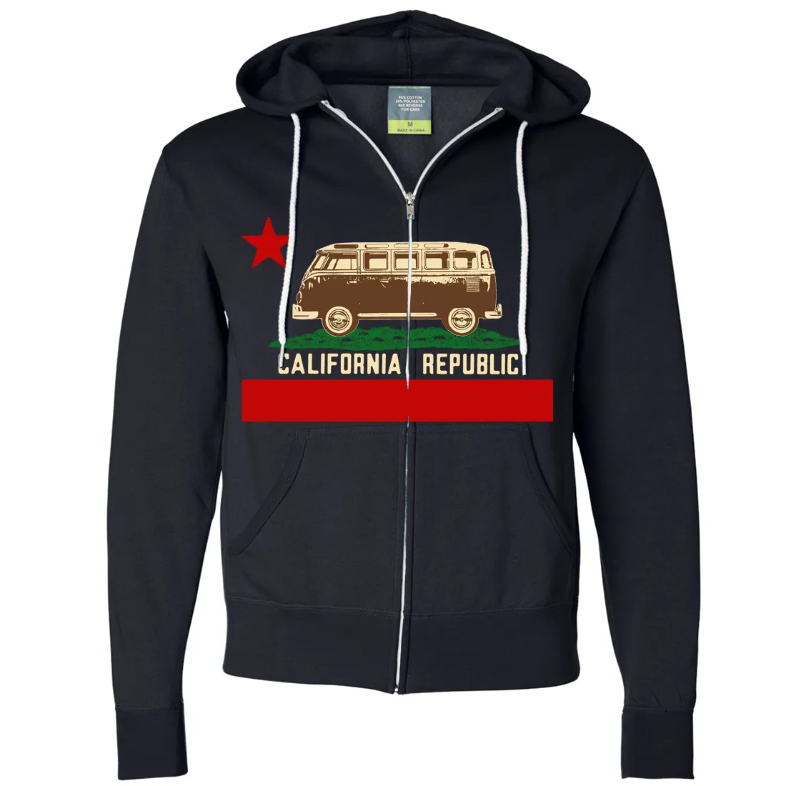 California Republic Vintage Van Zip-Up Hoodie