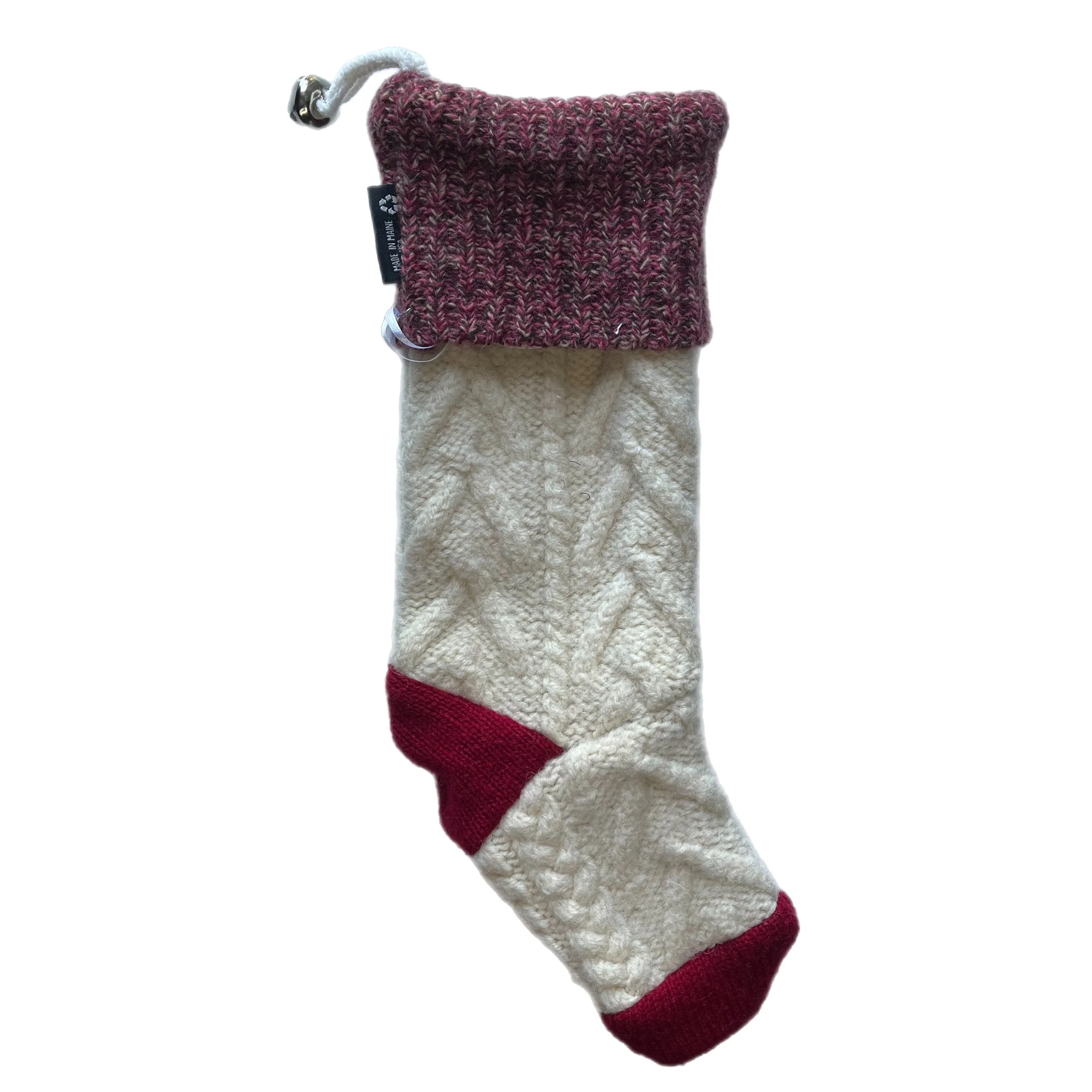 Christmas Stocking - Red & White - 002