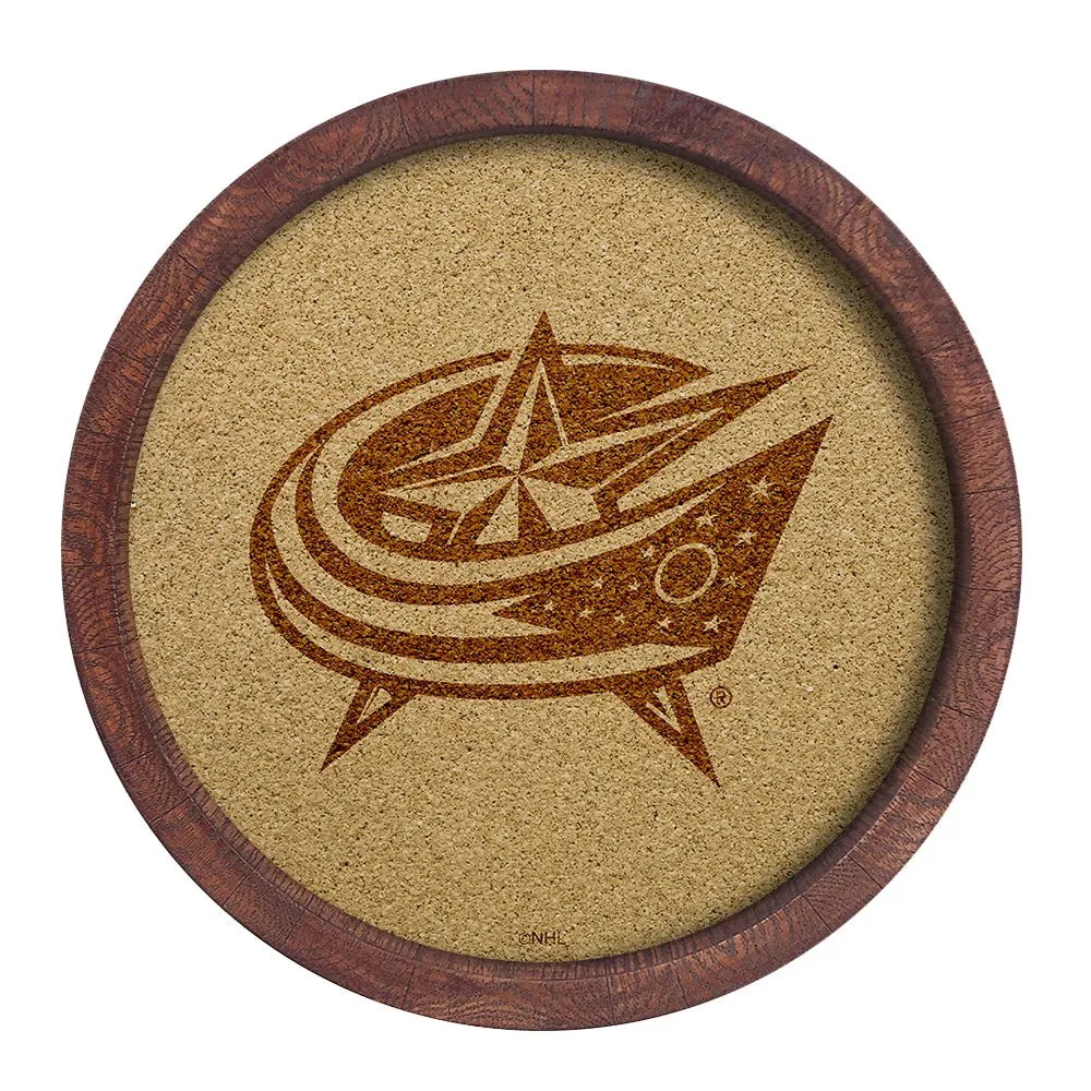 Columbus Blue Jackets: Barrel Top Cork Note Board
