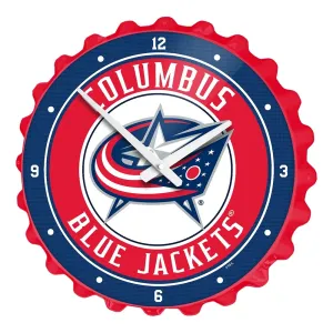 Columbus Blue Jackets: Bottle Cap Wall Clock