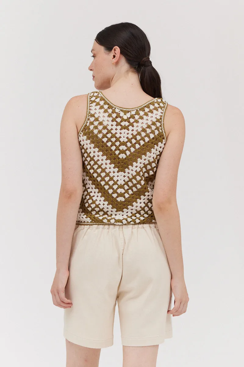 Cotton Sweater Crop Top
