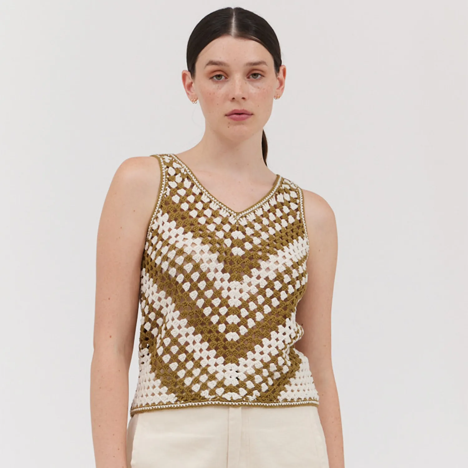 Cotton Sweater Crop Top