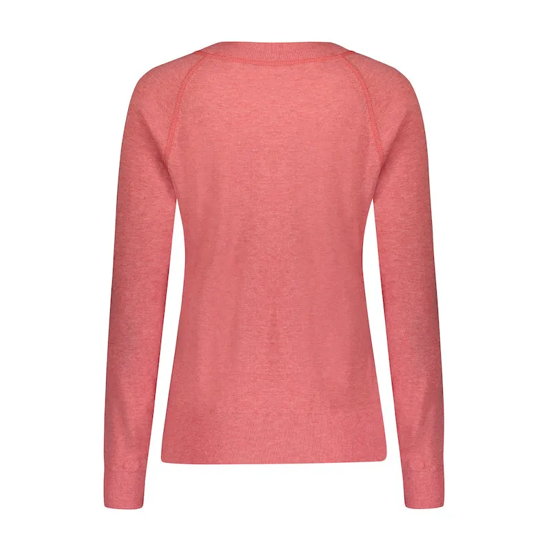 Crewneck Vintage Inspired Organic Cotton Fine Knit Sweater