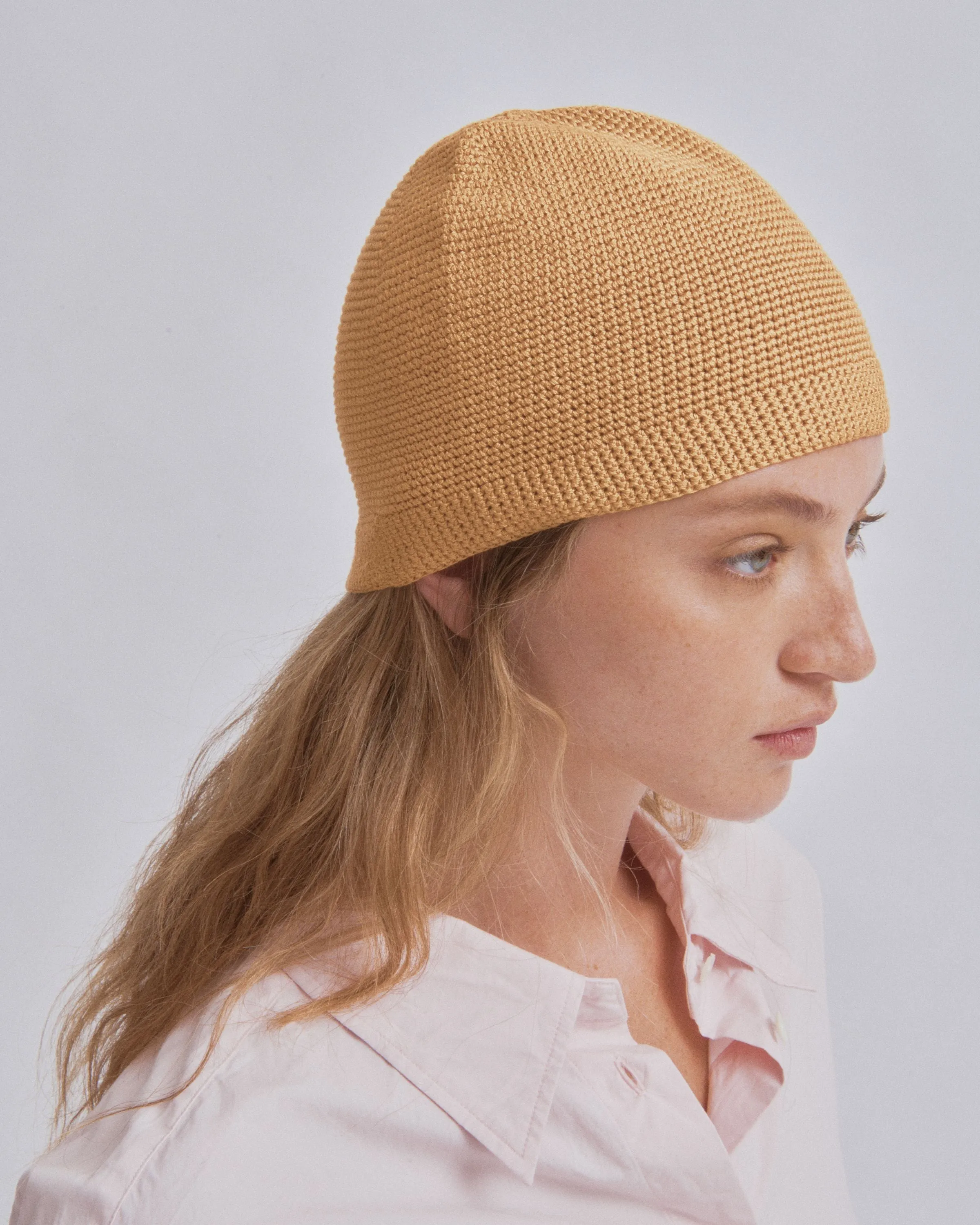 Crochet Beanie in Sun