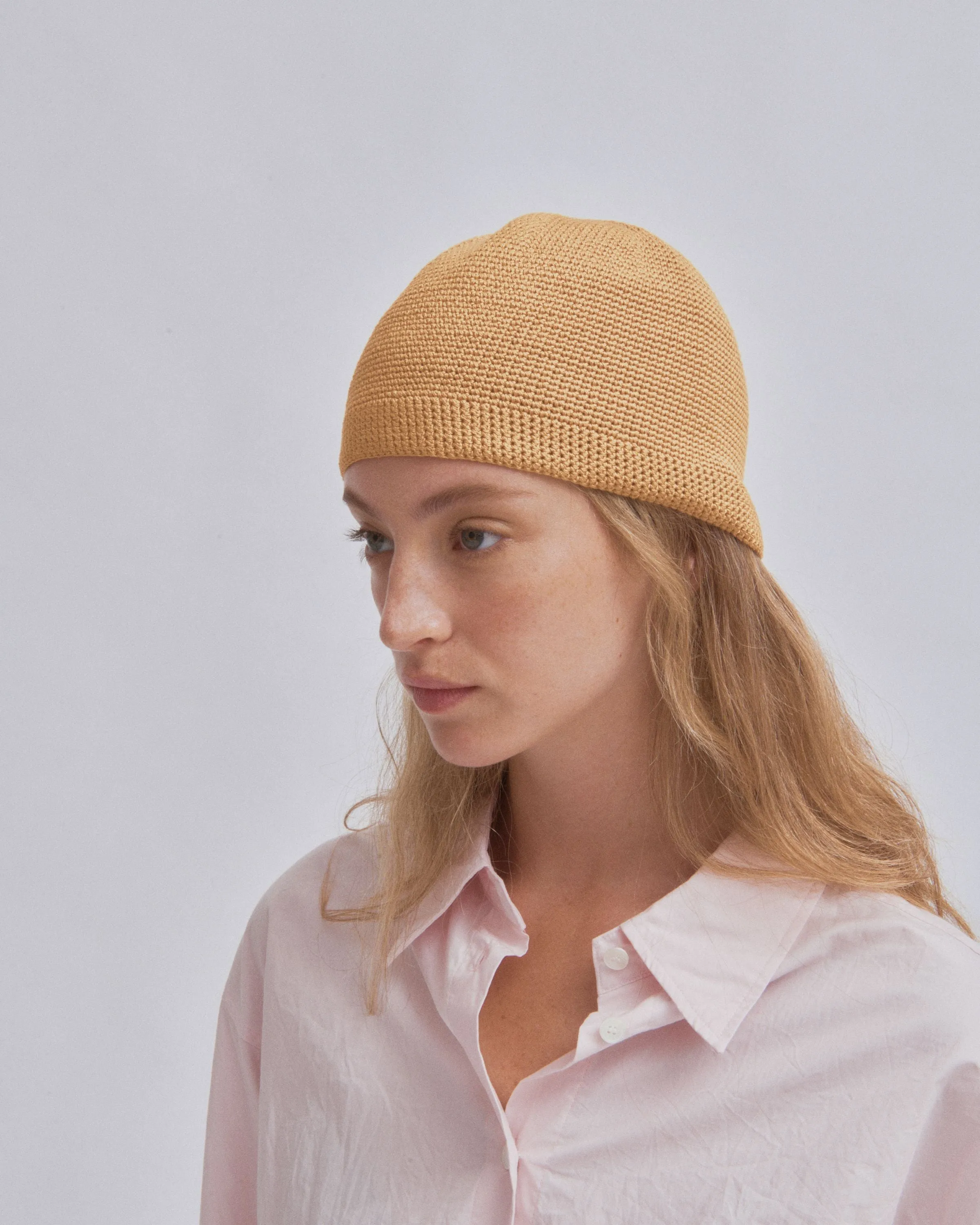 Crochet Beanie in Sun