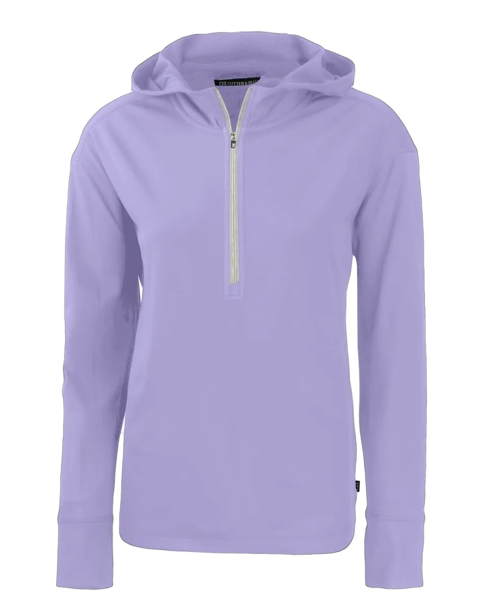 Cutter & Buck Daybreak Eco Recycled Womens Half Zip Hoodie
