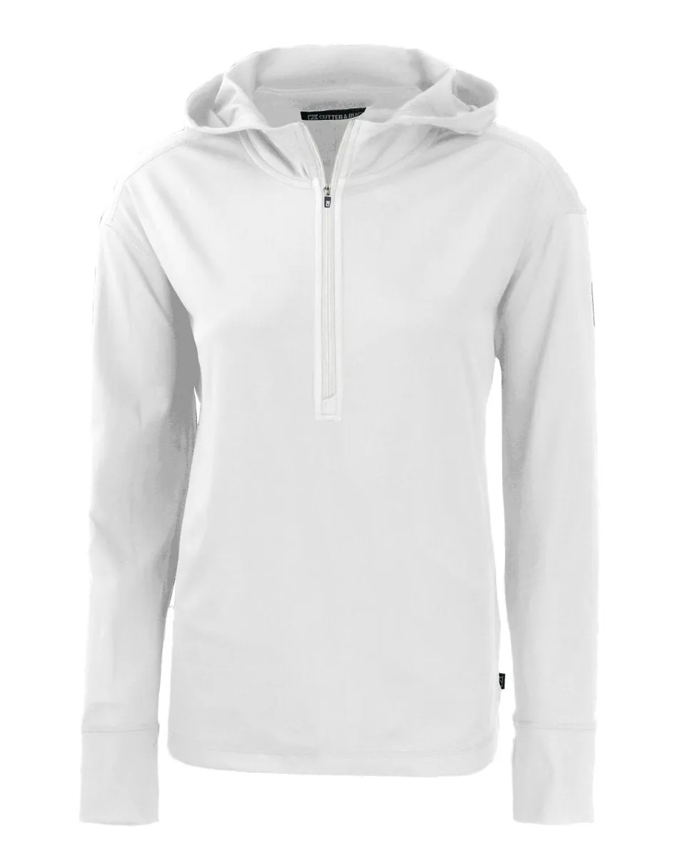 Cutter & Buck Daybreak Eco Recycled Womens Half Zip Hoodie