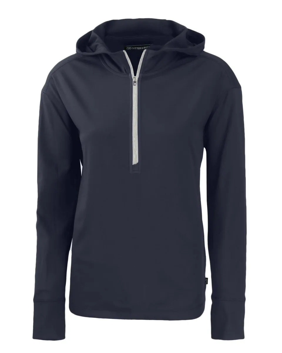 Cutter & Buck Daybreak Eco Recycled Womens Half Zip Hoodie
