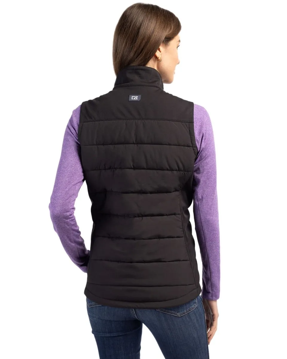 Cutter & Buck Evoke Hybrid Eco Softshell Recycled Womens Full Zip Vest