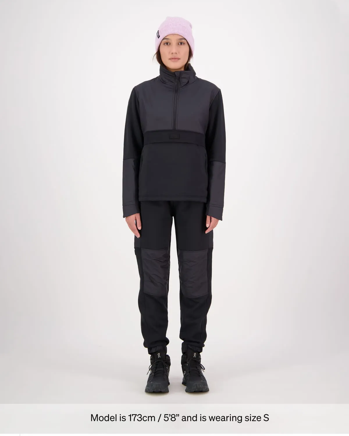 Decade Merino Fleece Pullover - Black