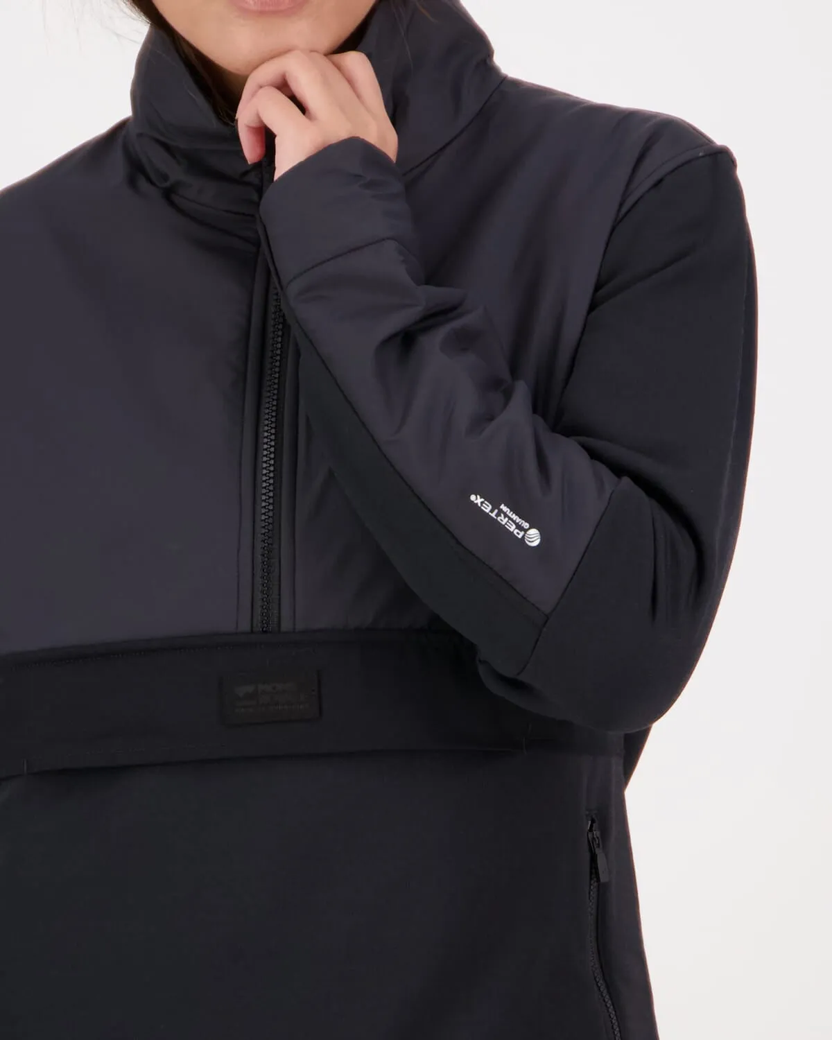 Decade Merino Fleece Pullover - Black
