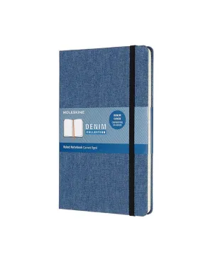 Denim Limited Edition Hard Cover Large Notebook Ruled Antwerp Blue