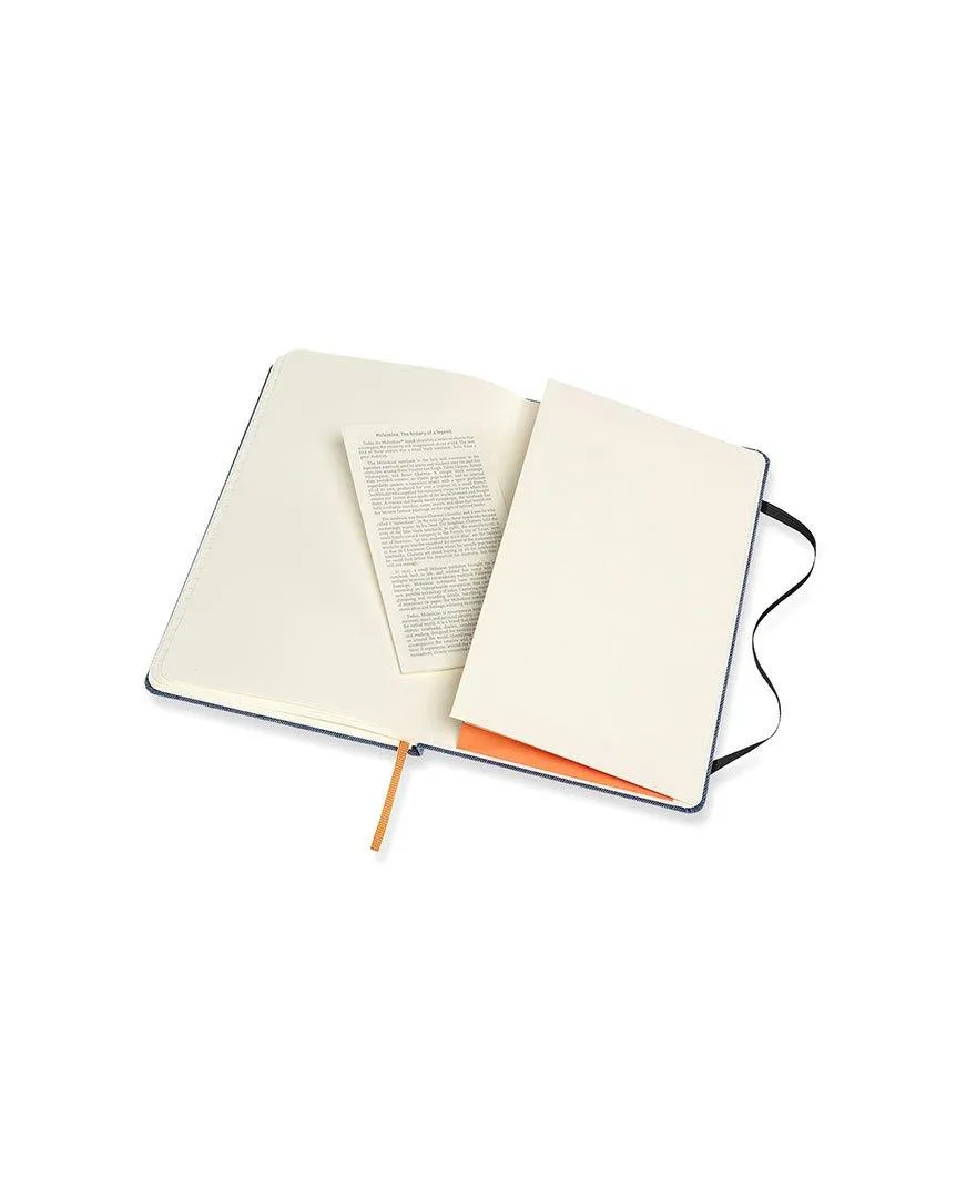 Denim Limited Edition Hard Cover Large Notebook Ruled Antwerp Blue