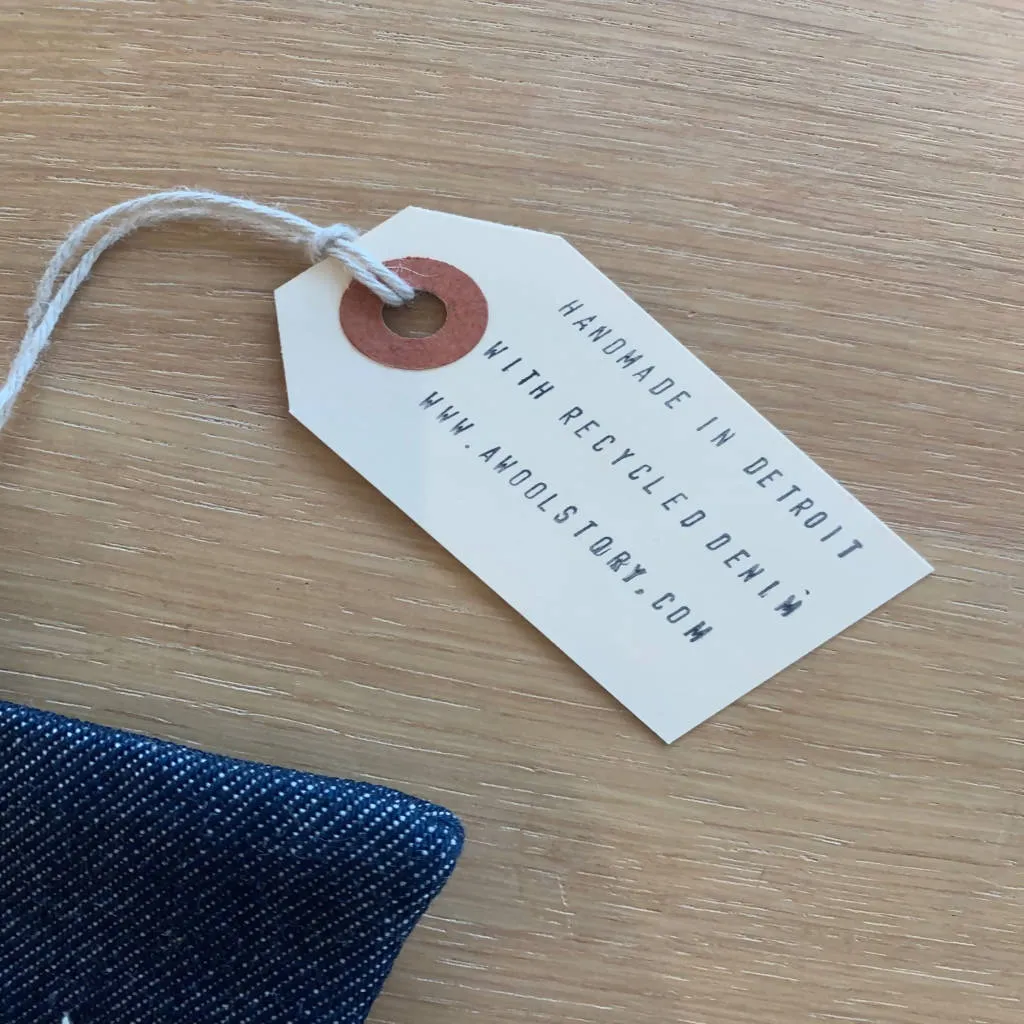 Denim Sashiko Potholder no.9