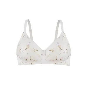 Ditsy Floral - Silk & Organic Cotton Smooth Non Wired T-Shirt Bra