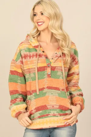 DRAWSTRING PRINTED HOODIE
