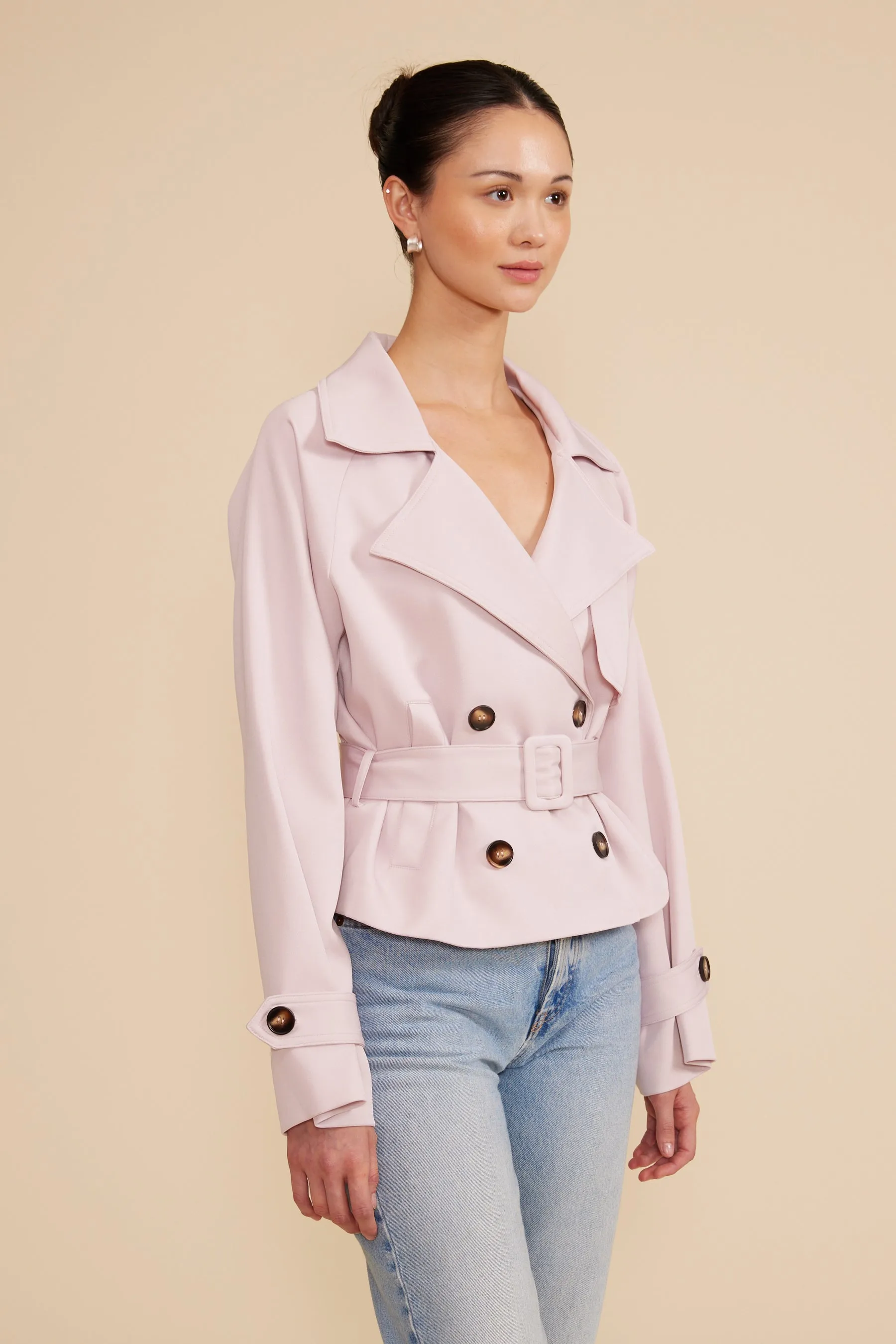 Estelle Cropped Trench