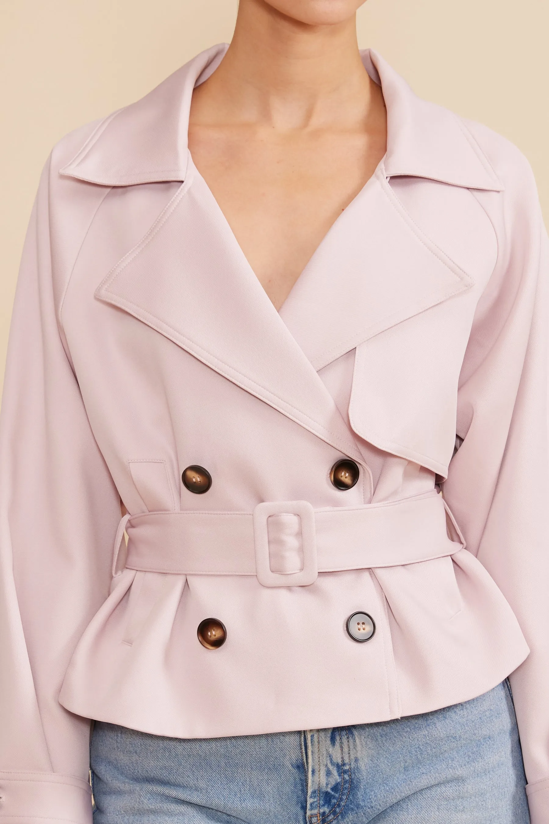 Estelle Cropped Trench