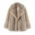 Fashion Outerwear High-efficiency Coat Chic Padded Long Classic Fur Coats Teddy  Brand Exclusive Cozy Winter Faux Collar Lapel Women Jacket